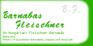 barnabas fleischner business card